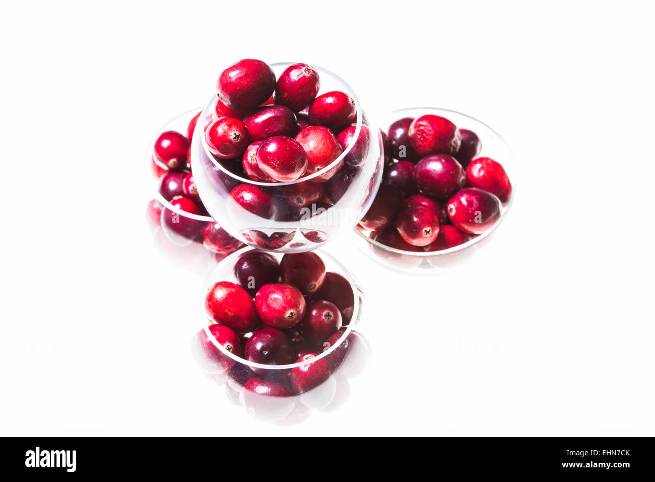 Canneberges fraîches. Banque D'Images