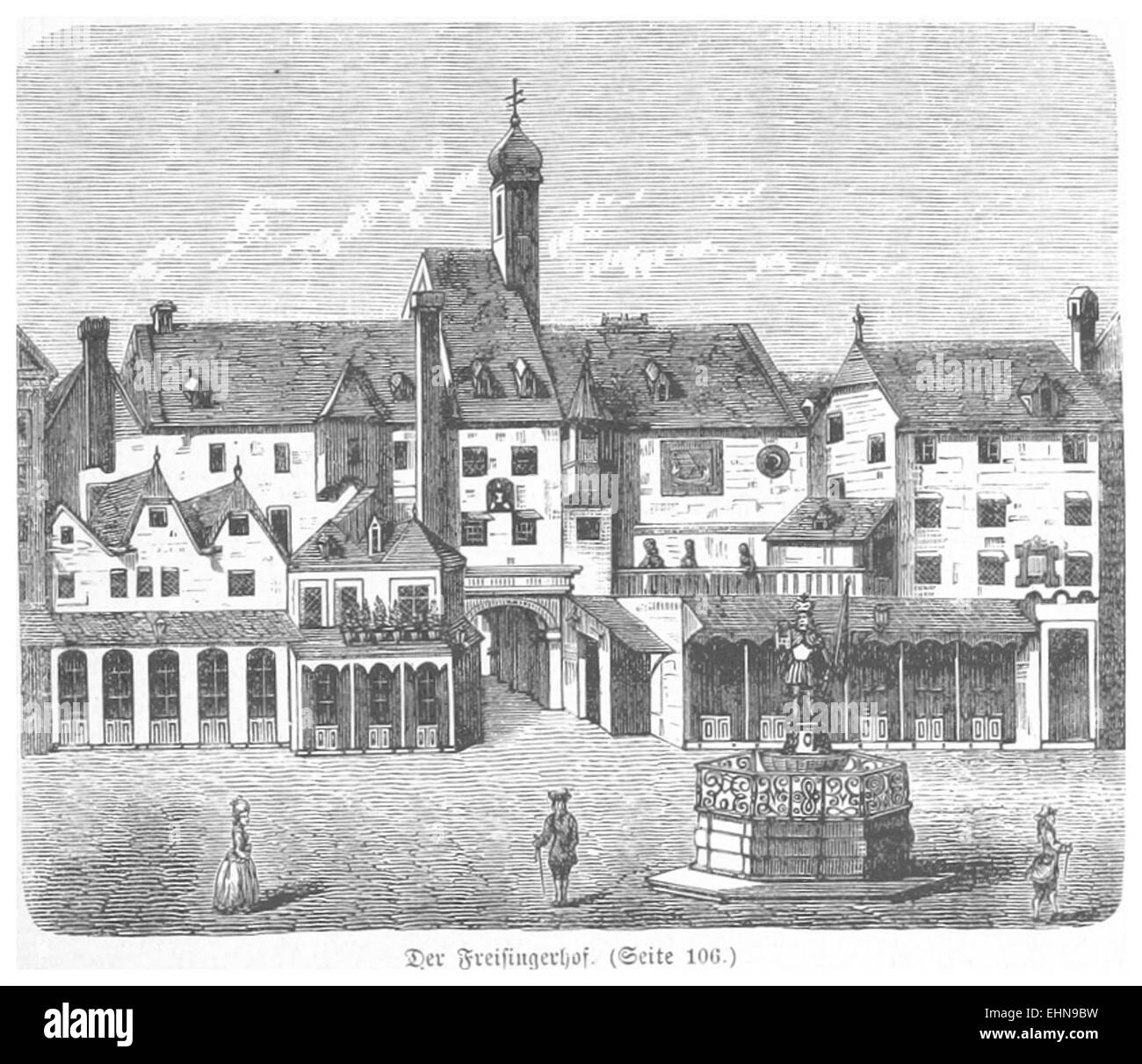 BERMANN(1880) p0111 Freisinger Hof Banque D'Images