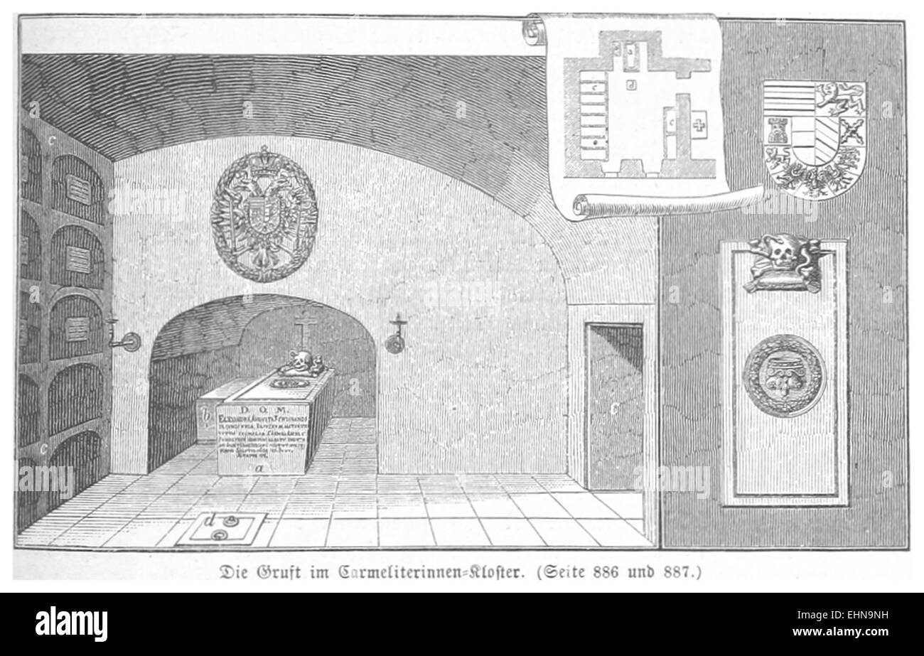 BERMANN(1880) p0943 Gruft im Carmeliterinnen-Kloster Banque D'Images