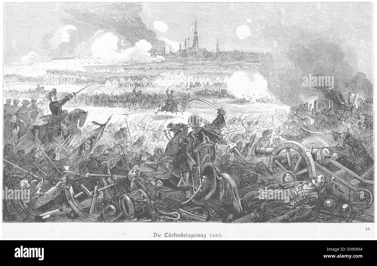 BERMANN(1880) p1000 Die Türken, 1683 Wien vor Banque D'Images