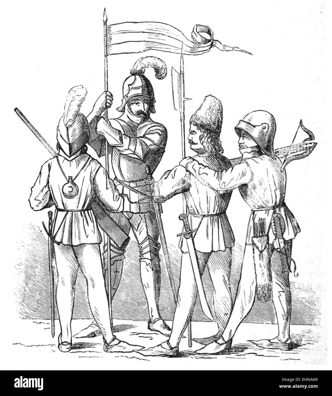 WEISS(1872) p218 Bürgerwehr Banque D'Images