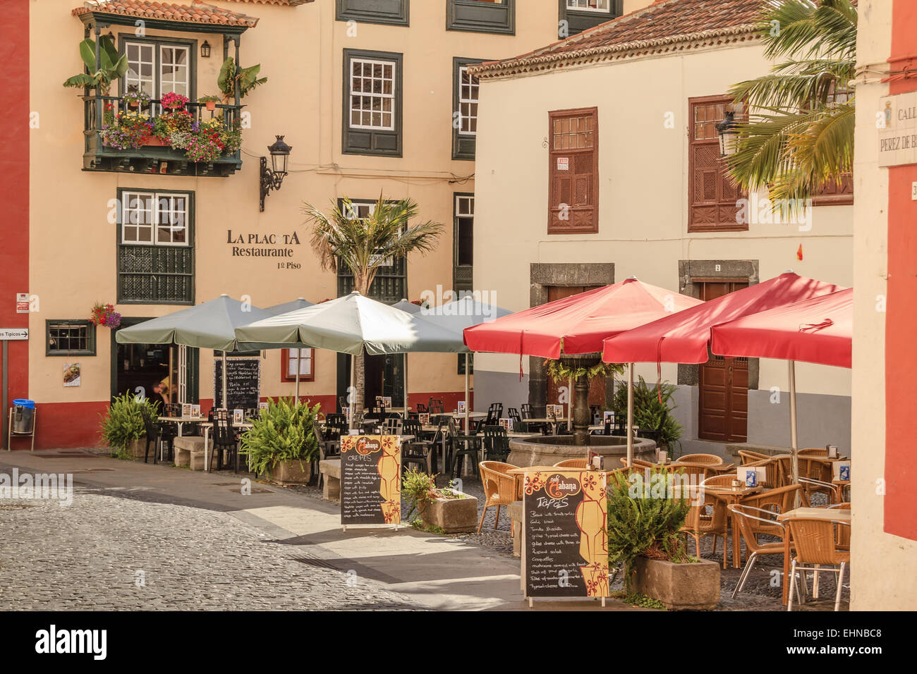 Restaurant Santa Cruz La Palma Espagne Banque D'Images