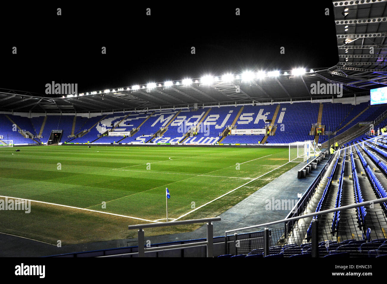 Reading football Club Madejski Stadium UK - usage éditorial uniquement Banque D'Images