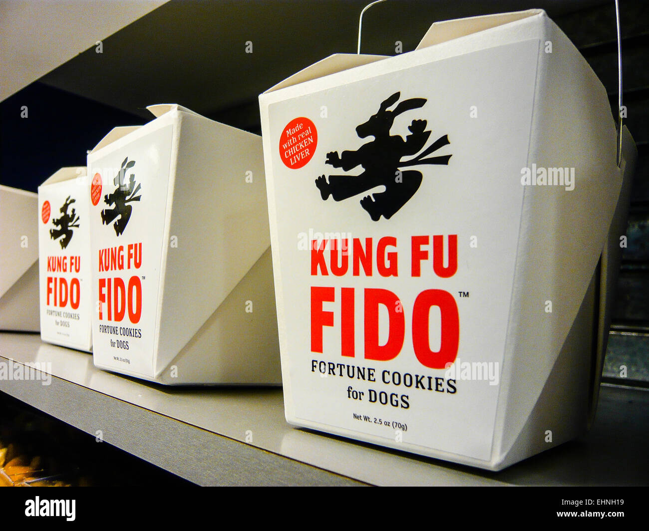 Kung Fu fortune cookies pour chiens Fido Banque D'Images