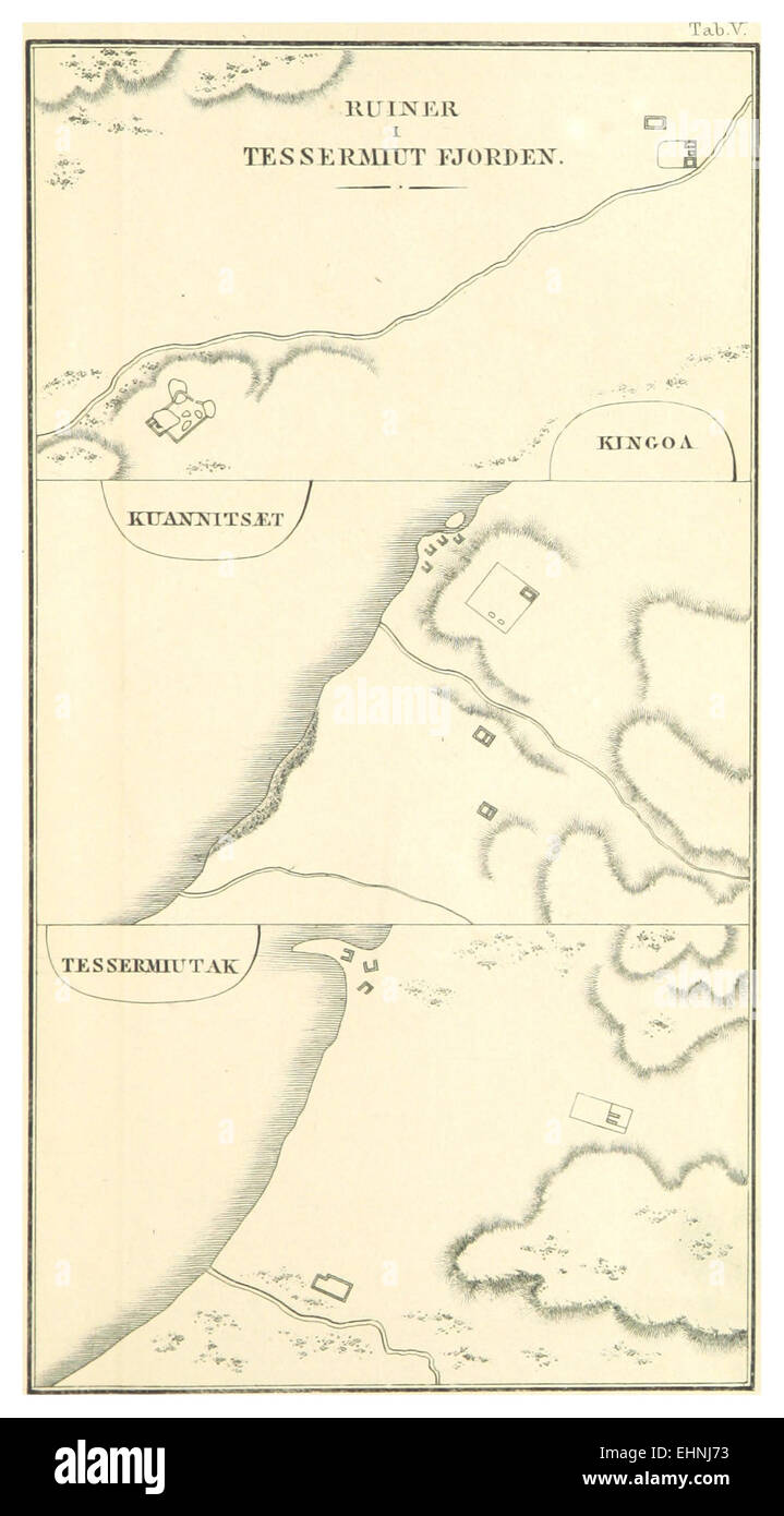 Mindesmaerker Grönlands historiske Vol.3 (1845) Tab.5 Banque D'Images