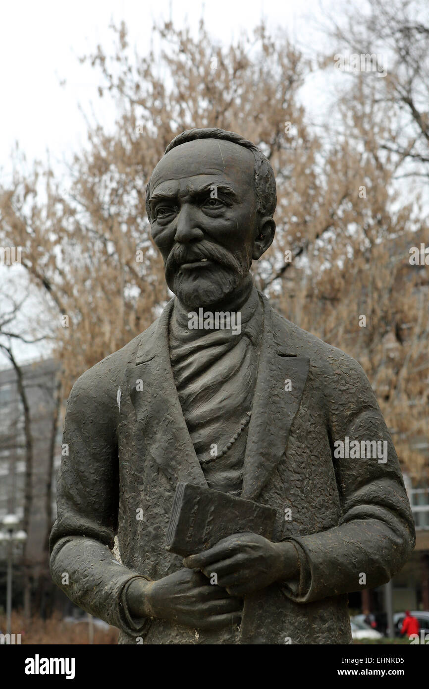 Mémorial en l'honneur de Giuseppe Mazzini (1805 - 1872) de Crémone (Italie). Banque D'Images