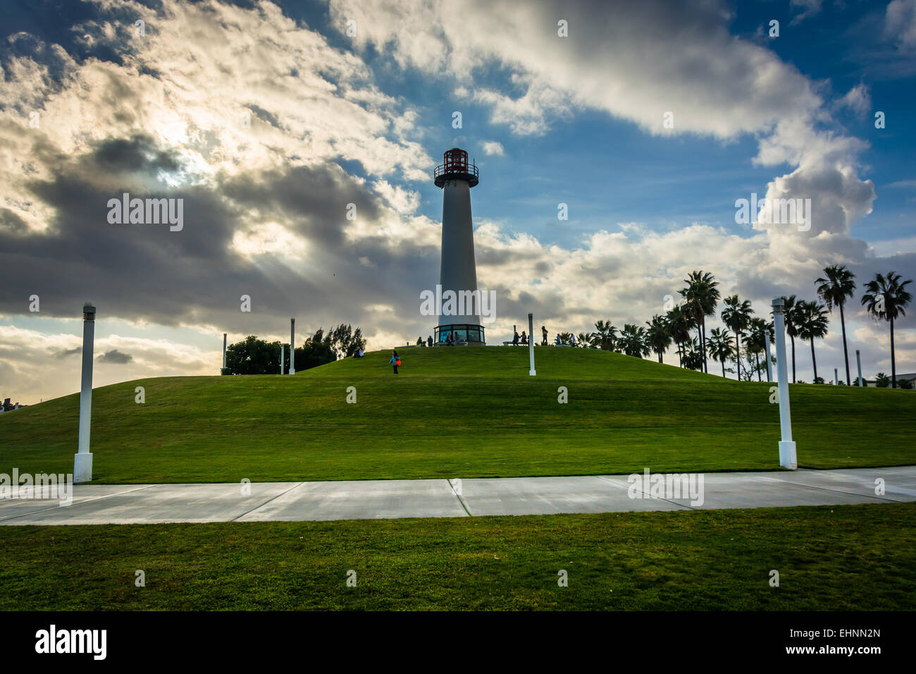 Phare du Port de Long Beach, à Long Beach, en Californie. Banque D'Images