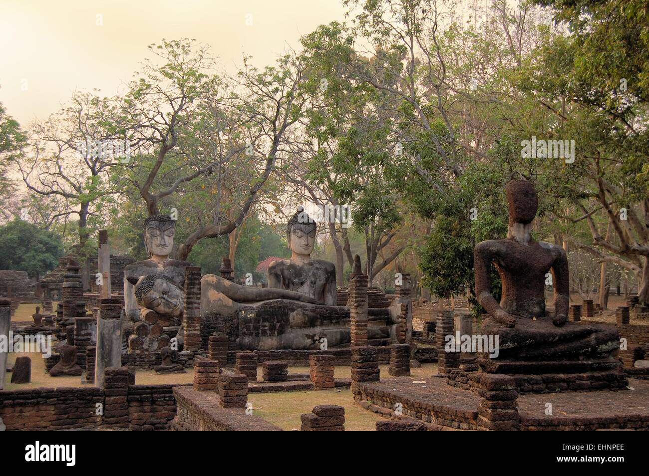 Hostorical statues de Bouddha en Thaïlande Banque D'Images