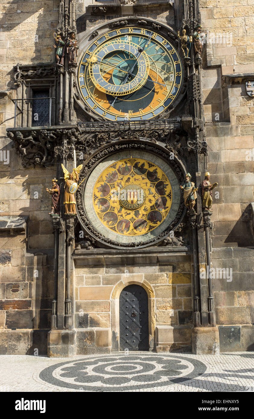 Horloge astronomique de Pragues Banque D'Images