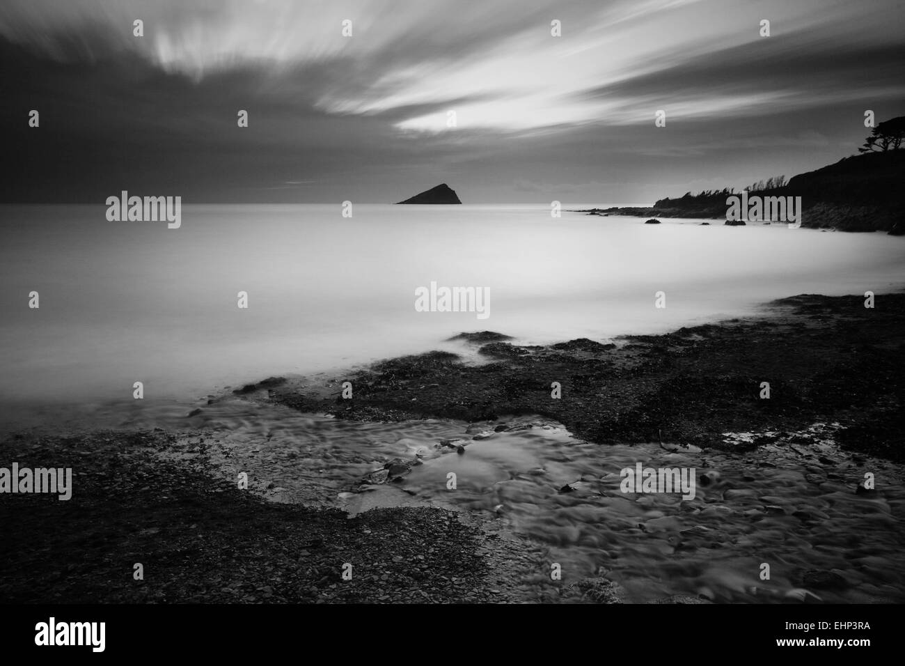 Plage wembury mewstone plymouth Banque D'Images