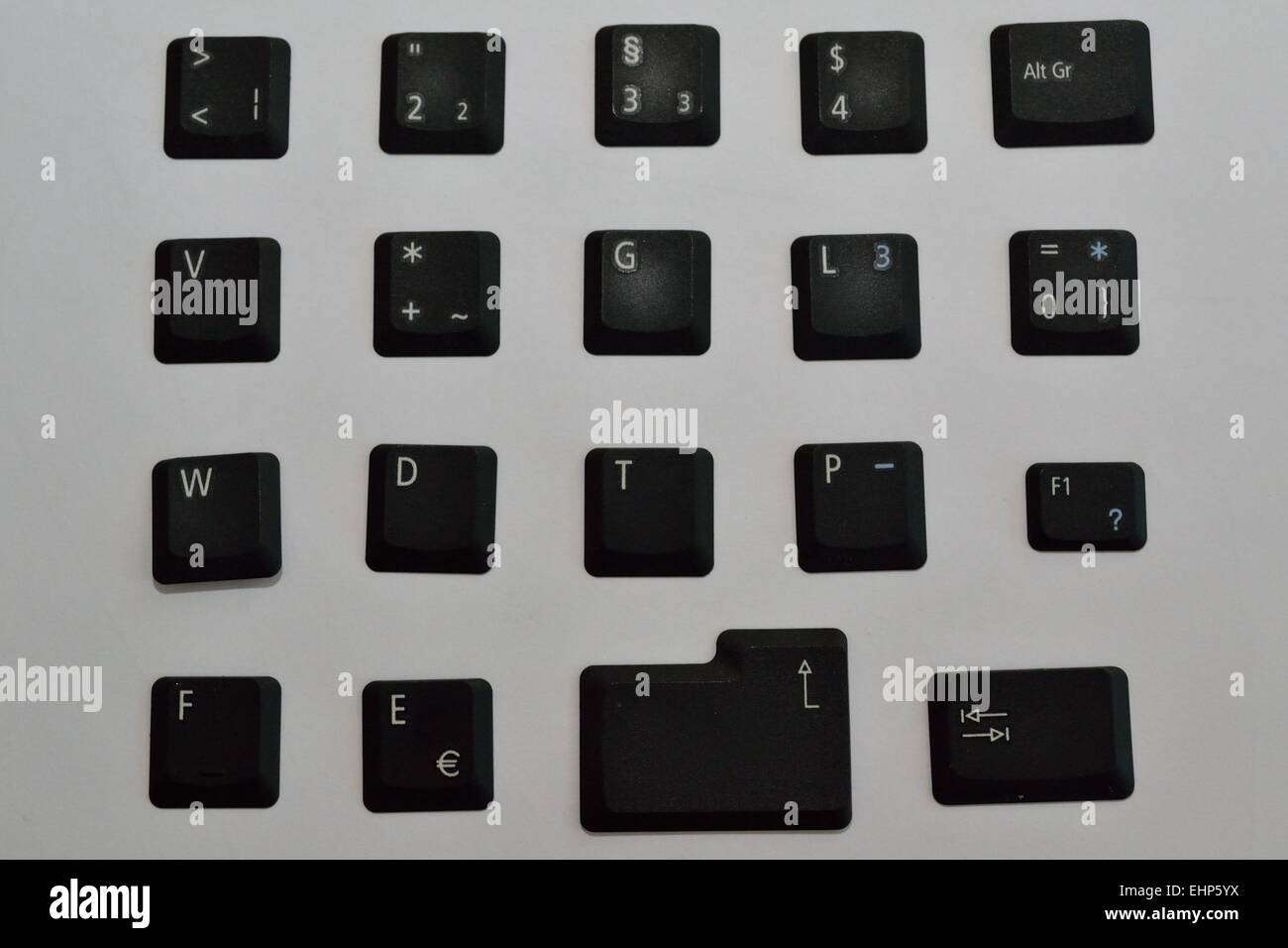 Les touches d'un clavier PC Banque D'Images