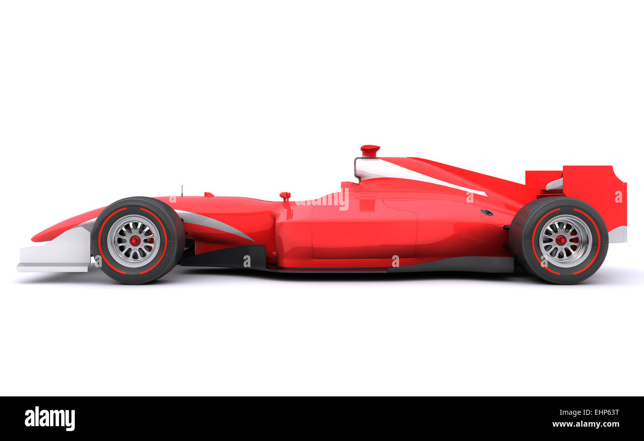 Course de Formule Voiture rouge conçu par moi-même Banque D'Images