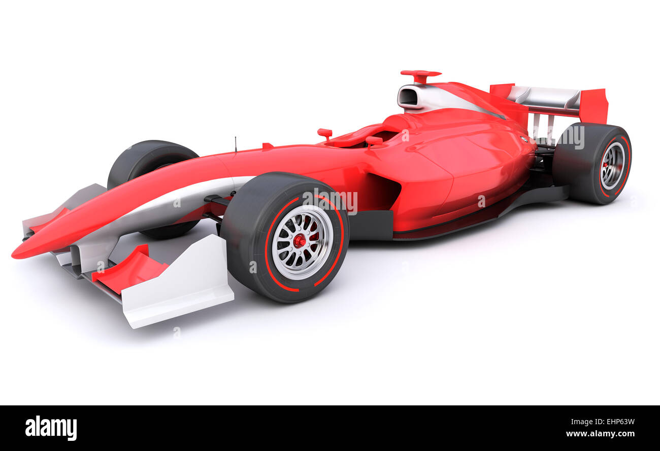Course de Formule Voiture rouge conçu par moi-même Banque D'Images