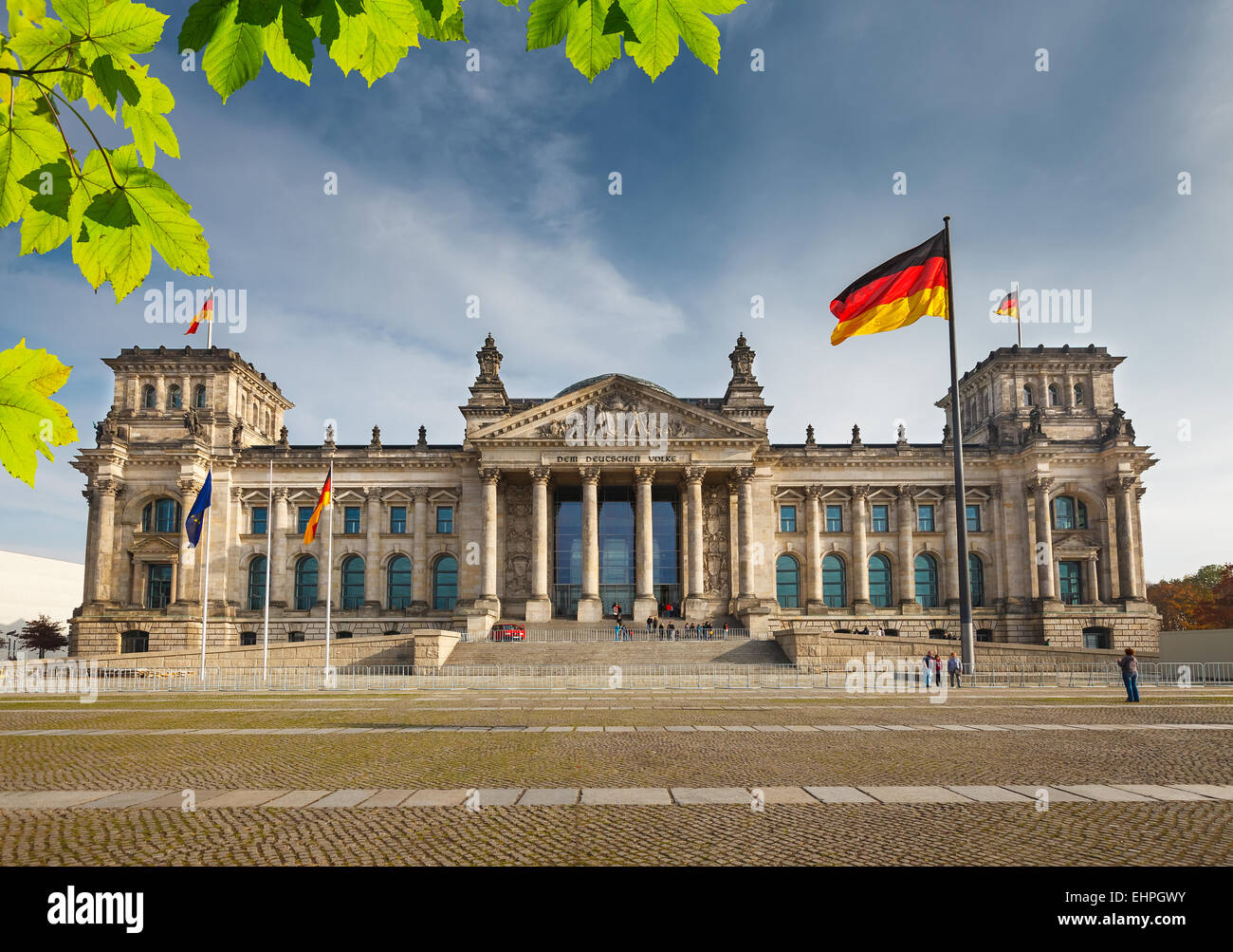 Le Reichstag à Berlin Banque D'Images