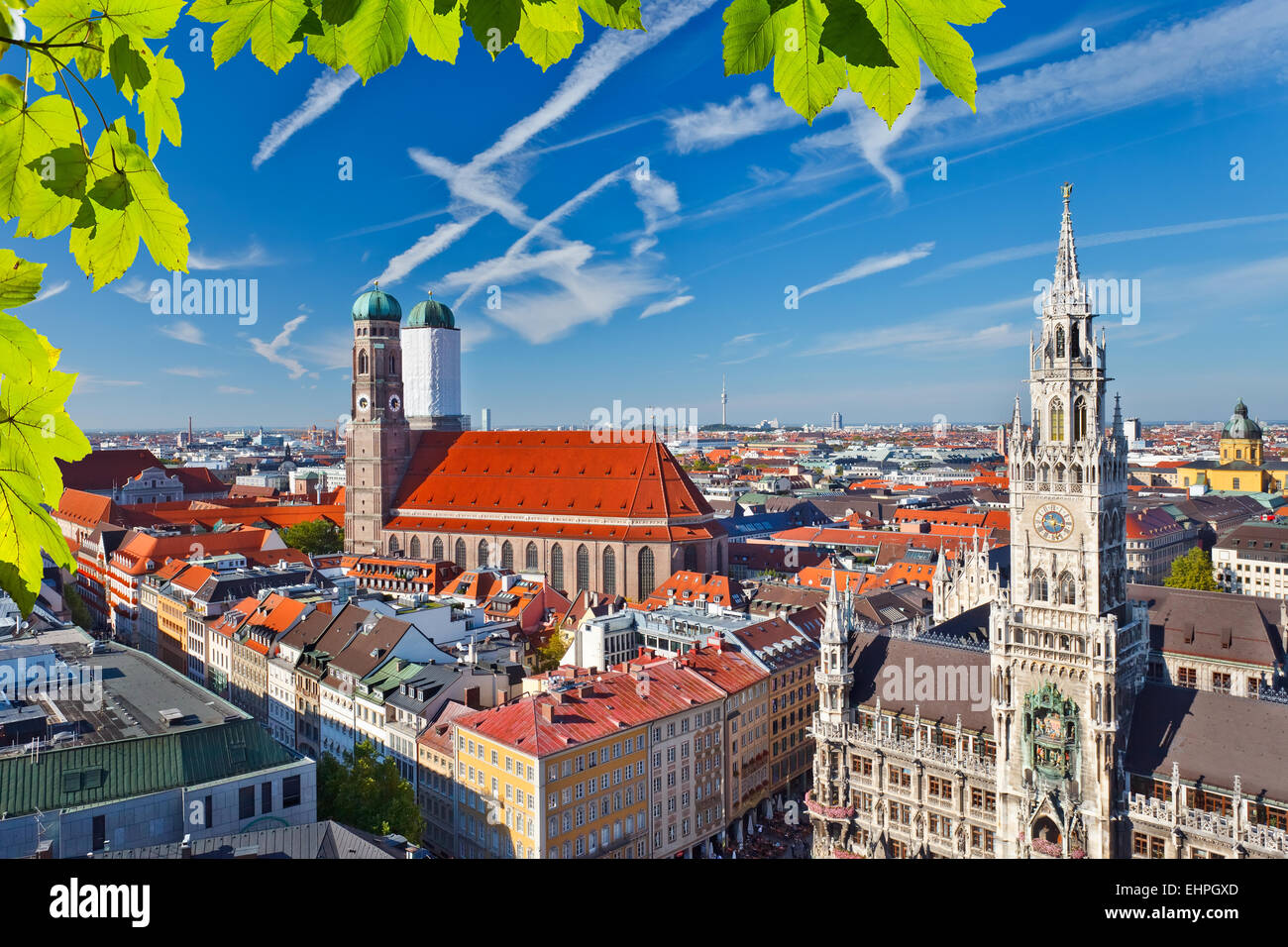 Vue aérienne de Munchen Banque D'Images