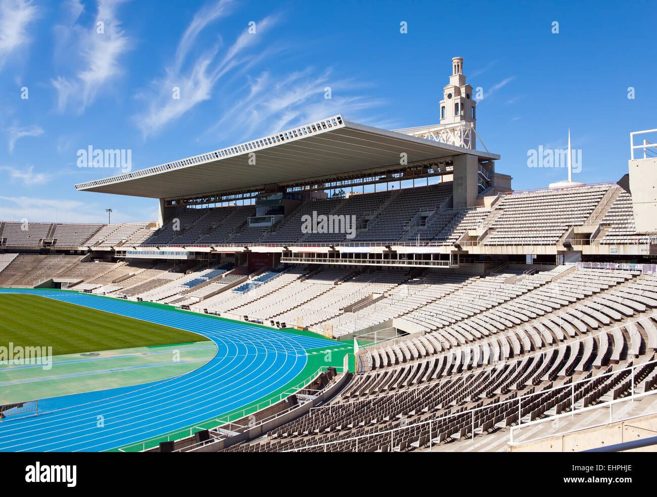 Stade. Une piste de course Banque D'Images