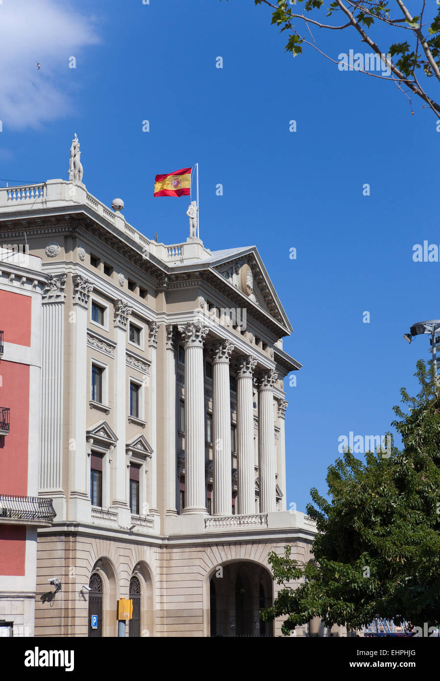 L'Espagne. Barcelone. Édifice du gouvernement militaire Banque D'Images