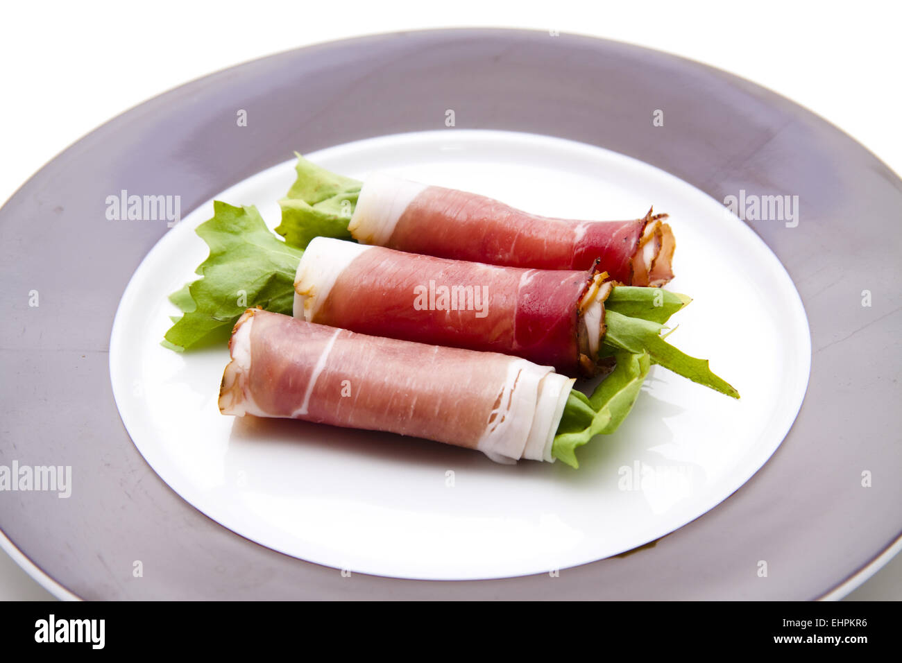 Salade de jambon aux agriculteurs Banque D'Images