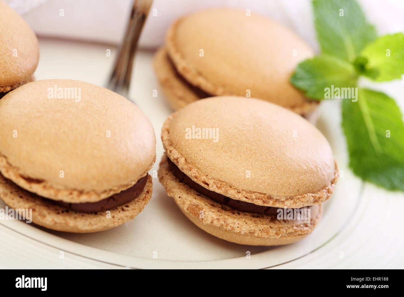 Macarons. Banque D'Images