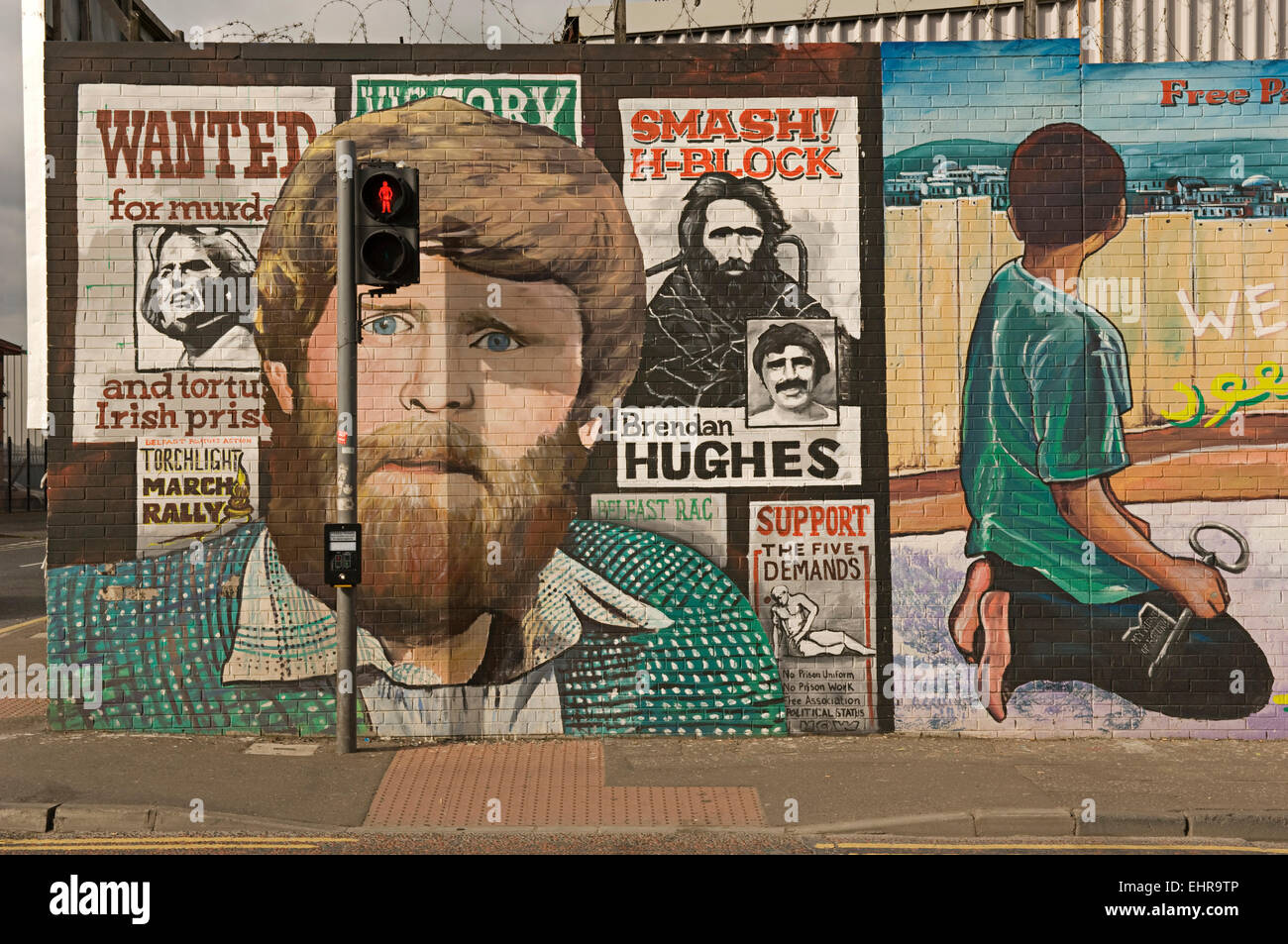 Fresque républicaine. L'Ouest de Belfast. L'Irlande du Nord Photo Stock ...