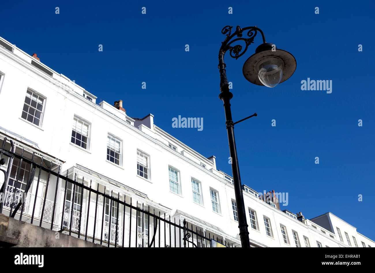 Maisons victoriennes sur Royal York Crescent à Clifton Bristol Banque D'Images