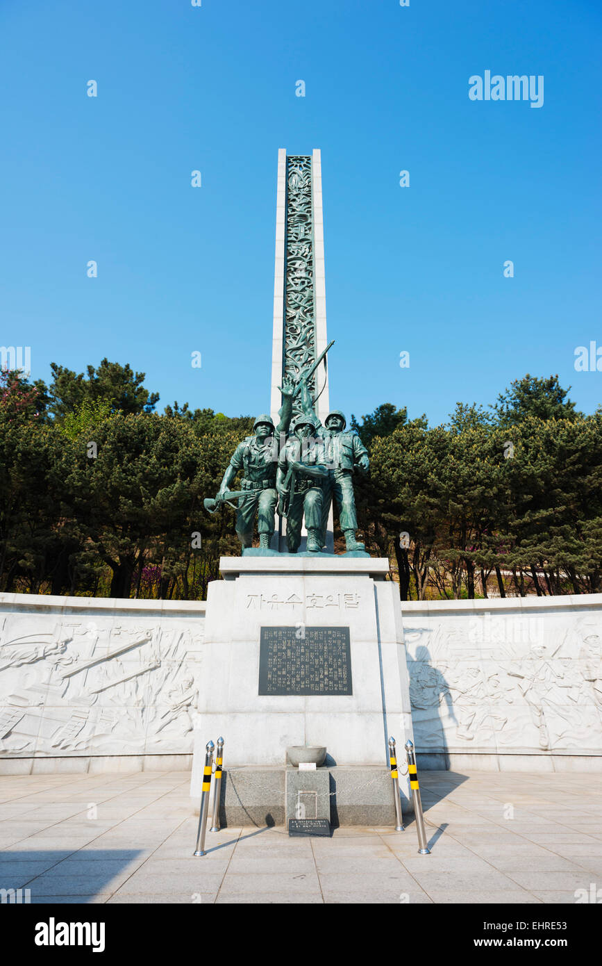 L'Asie, République de Corée, Corée du Sud, Corée du Sud ; Monument de la guerre de Corée Banque D'Images