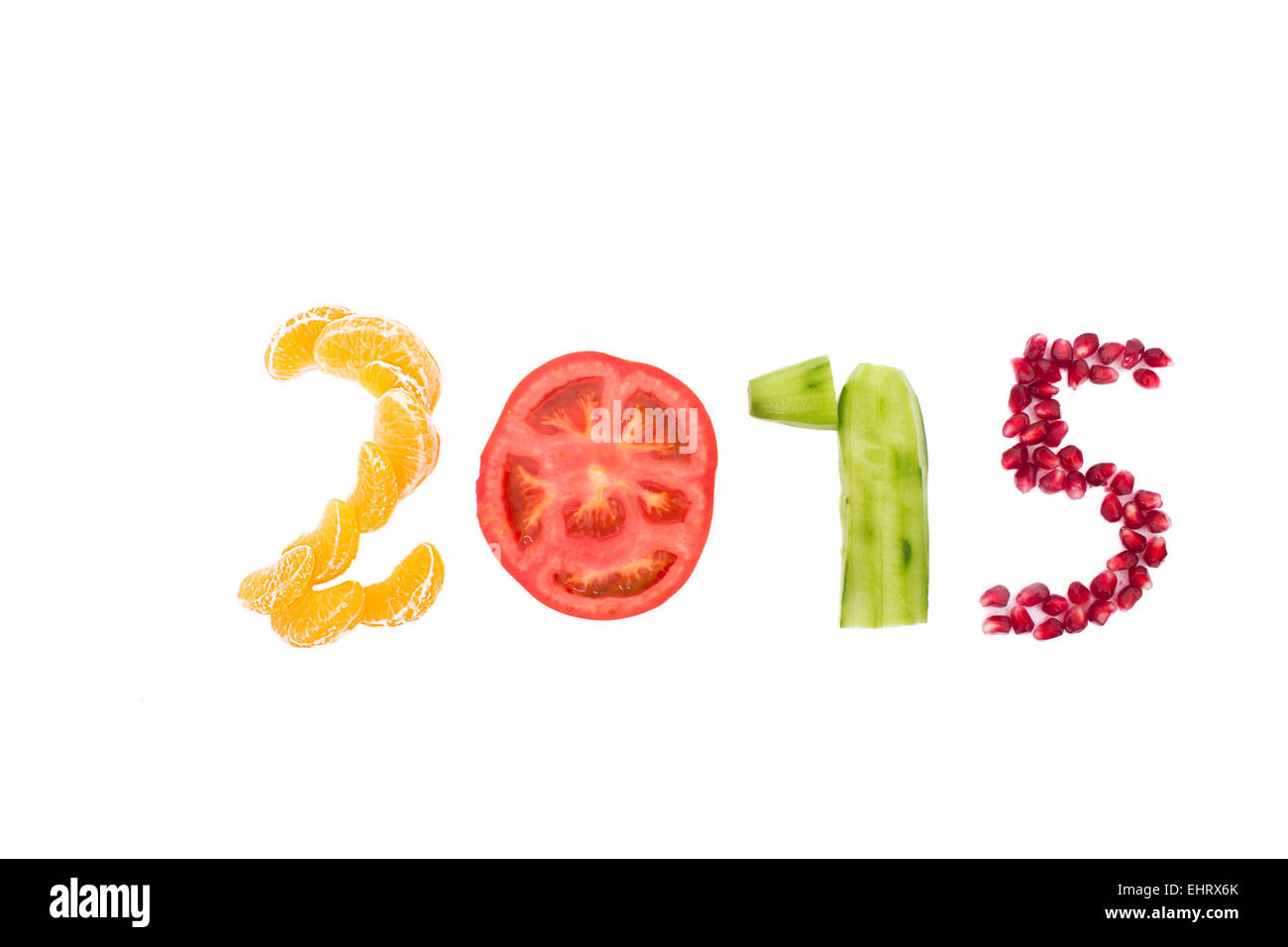 2015, fruits Banque D'Images