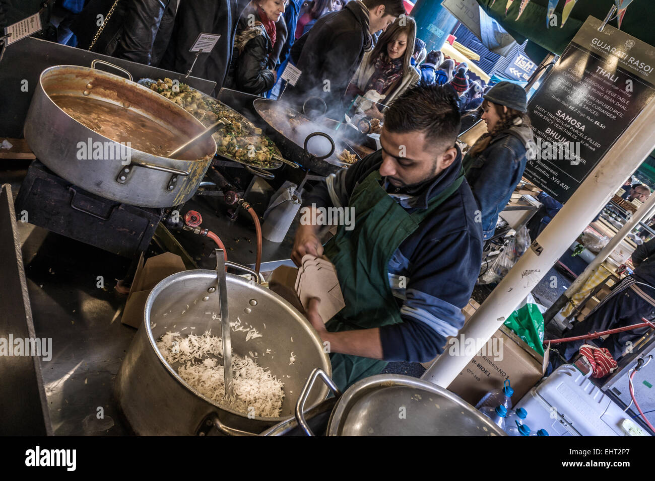 Borough Market Curry Banque D'Images