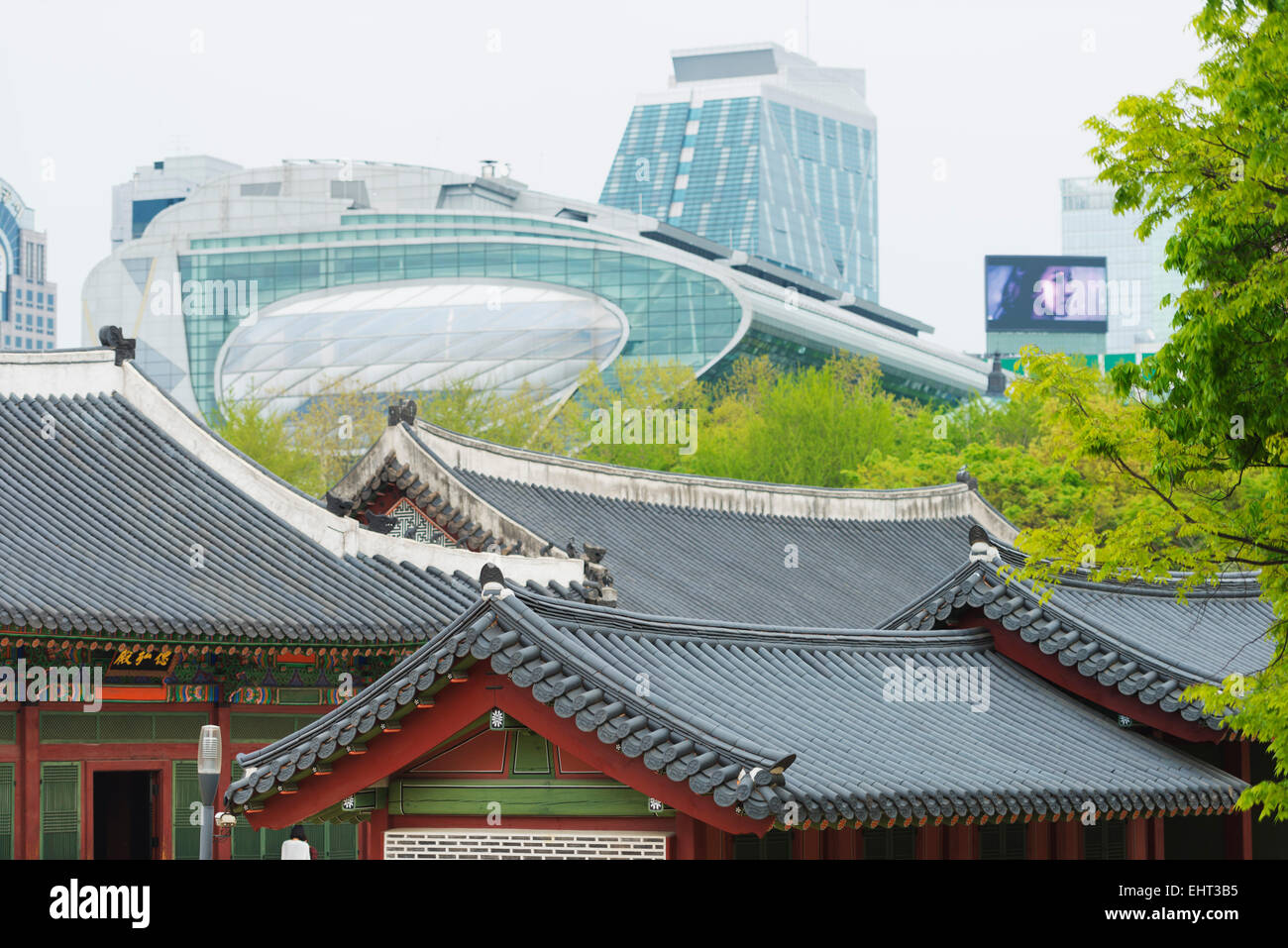L'Asie, République de Corée, Corée du Sud, Séoul, palais Deoksugung Banque D'Images