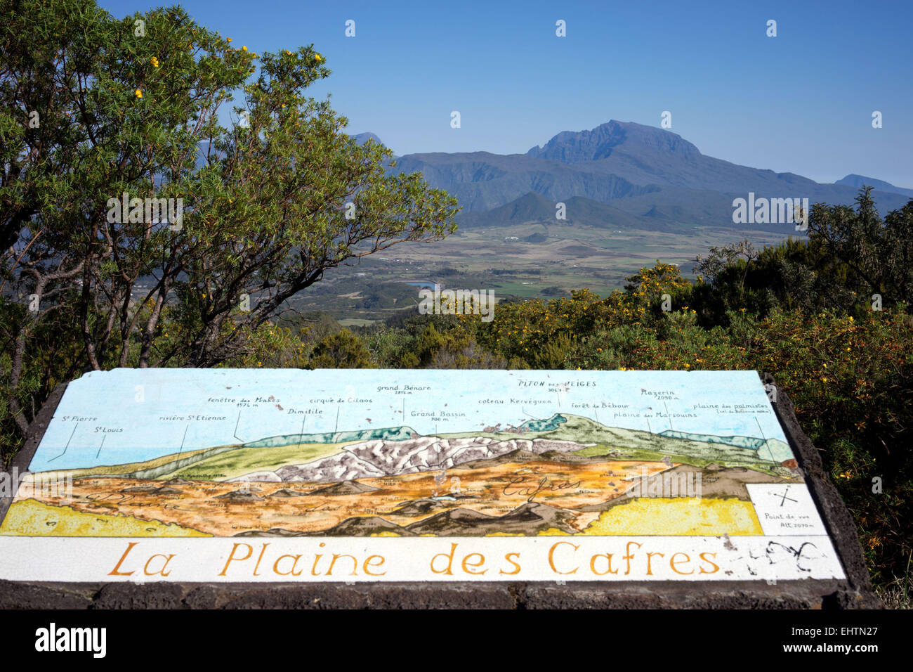 L'ÎLE DE LA RÉUNION, DOM-TOM, FRANCE Banque D'Images