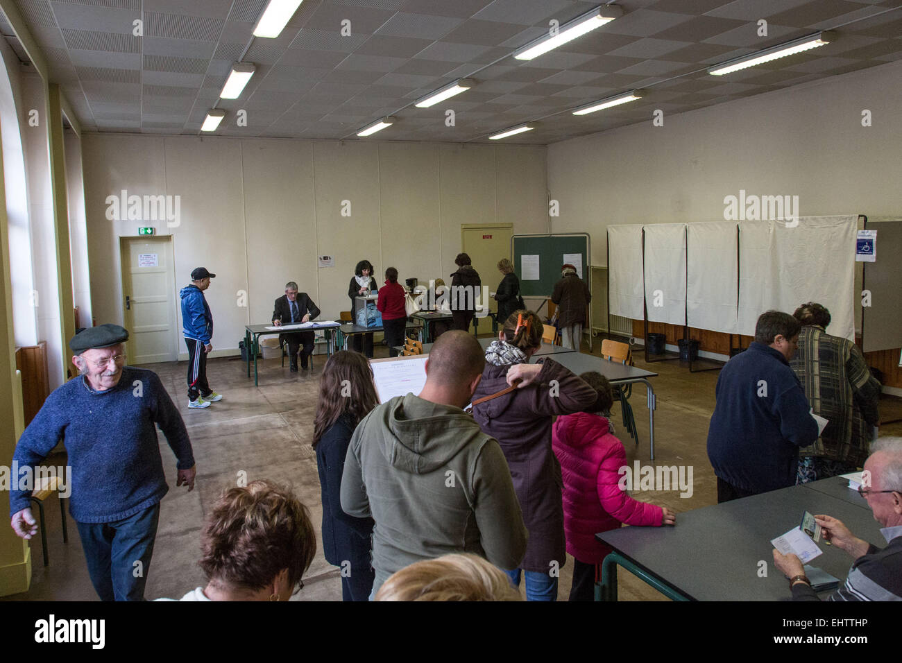 En France vote - Élections municipales Banque D'Images