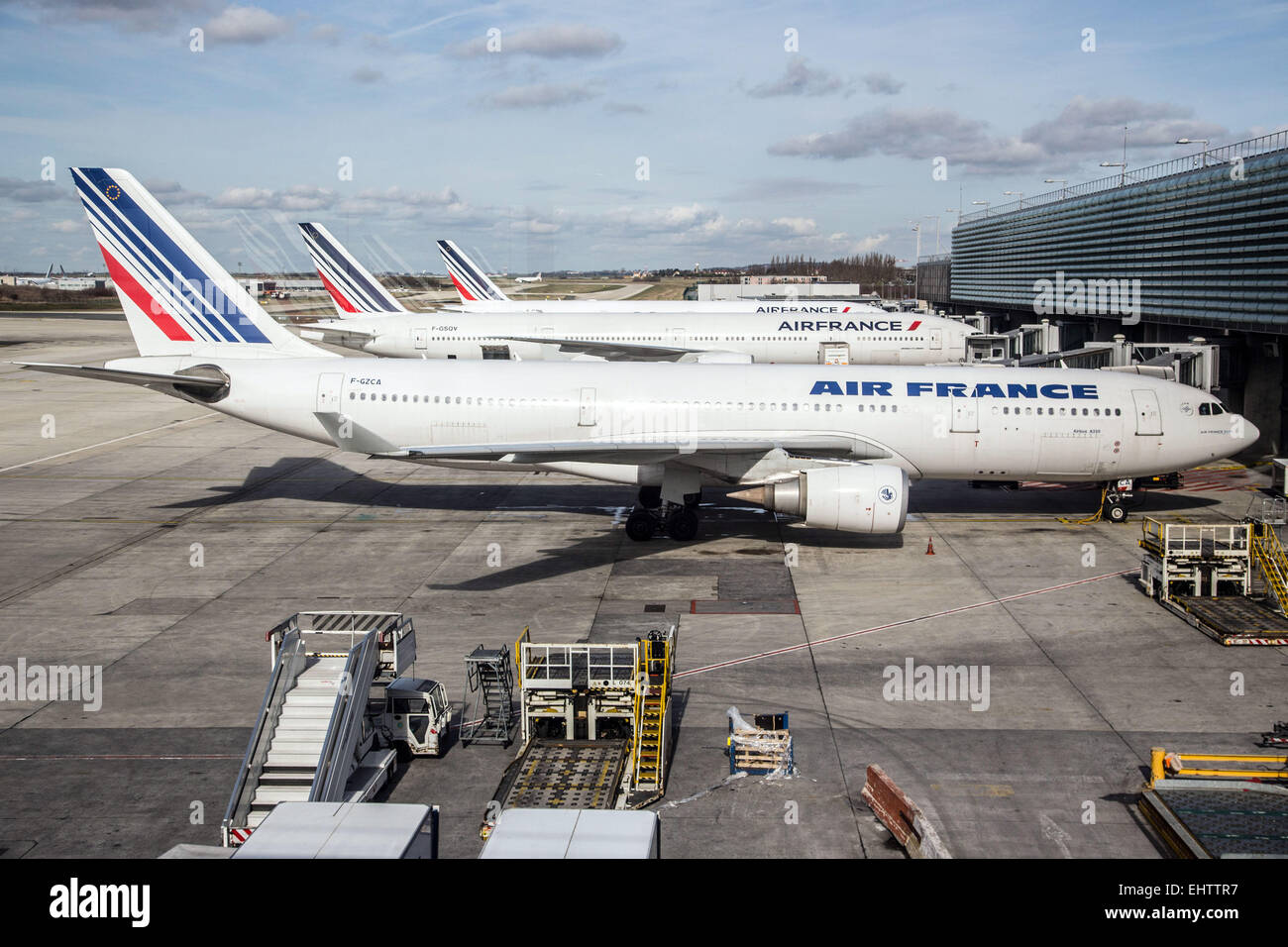 Les compagnies aériennes AIR FRANCE, Roissy, (95) VAL D'Oise, France Banque D'Images
