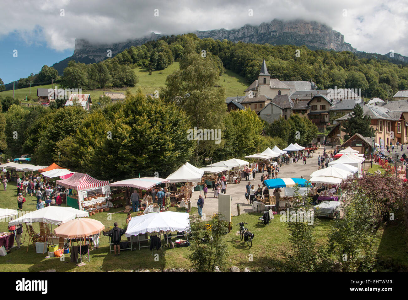 Des agriculteurs ET ARTISANS'S FESTIVAL, Savoie (73), RHONE-ALPES, FRANCE Banque D'Images