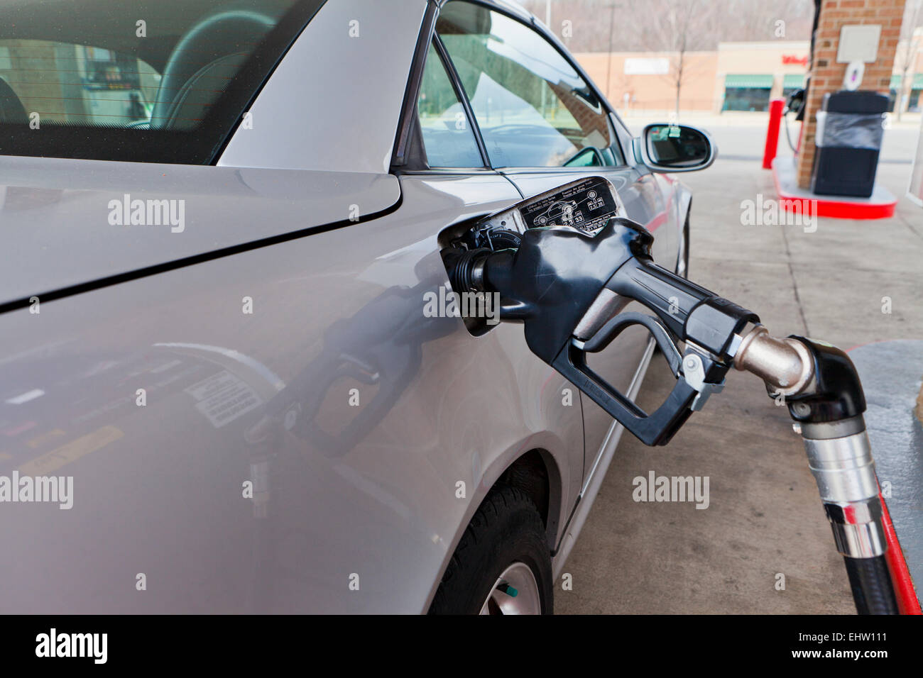 La pompe à gaz montés sur véhicule - USA Banque D'Images