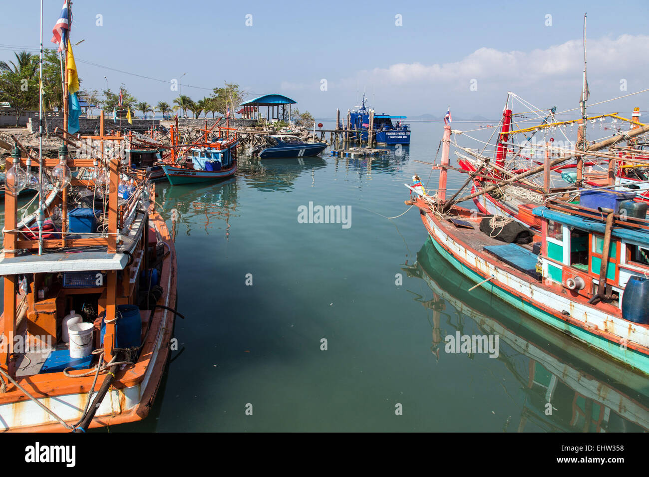 La PÊCHE EN THAÏLANDE, EN ASIE DU SUD-EST Banque D'Images