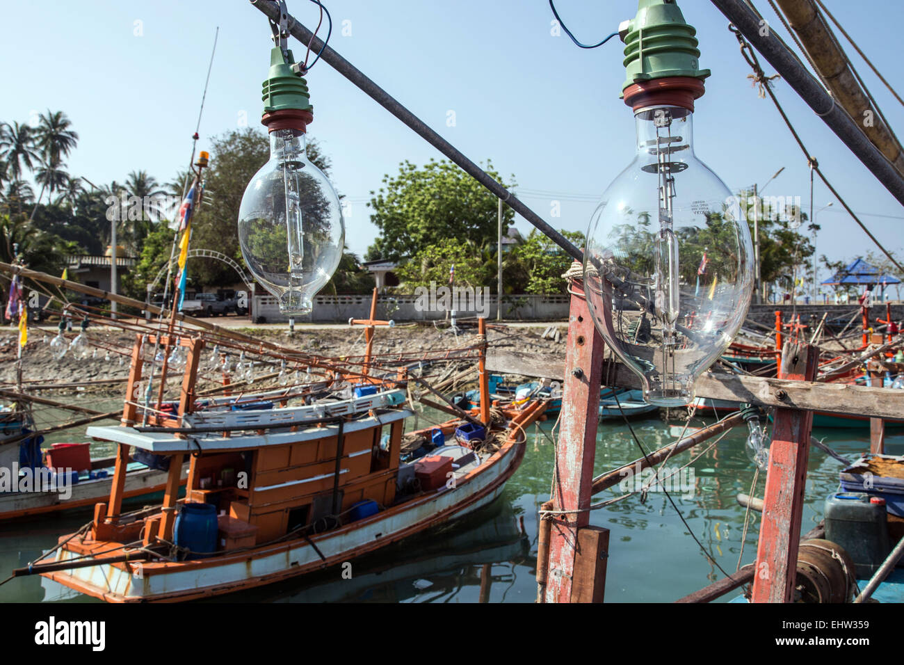 La PÊCHE EN THAÏLANDE, EN ASIE DU SUD-EST Banque D'Images