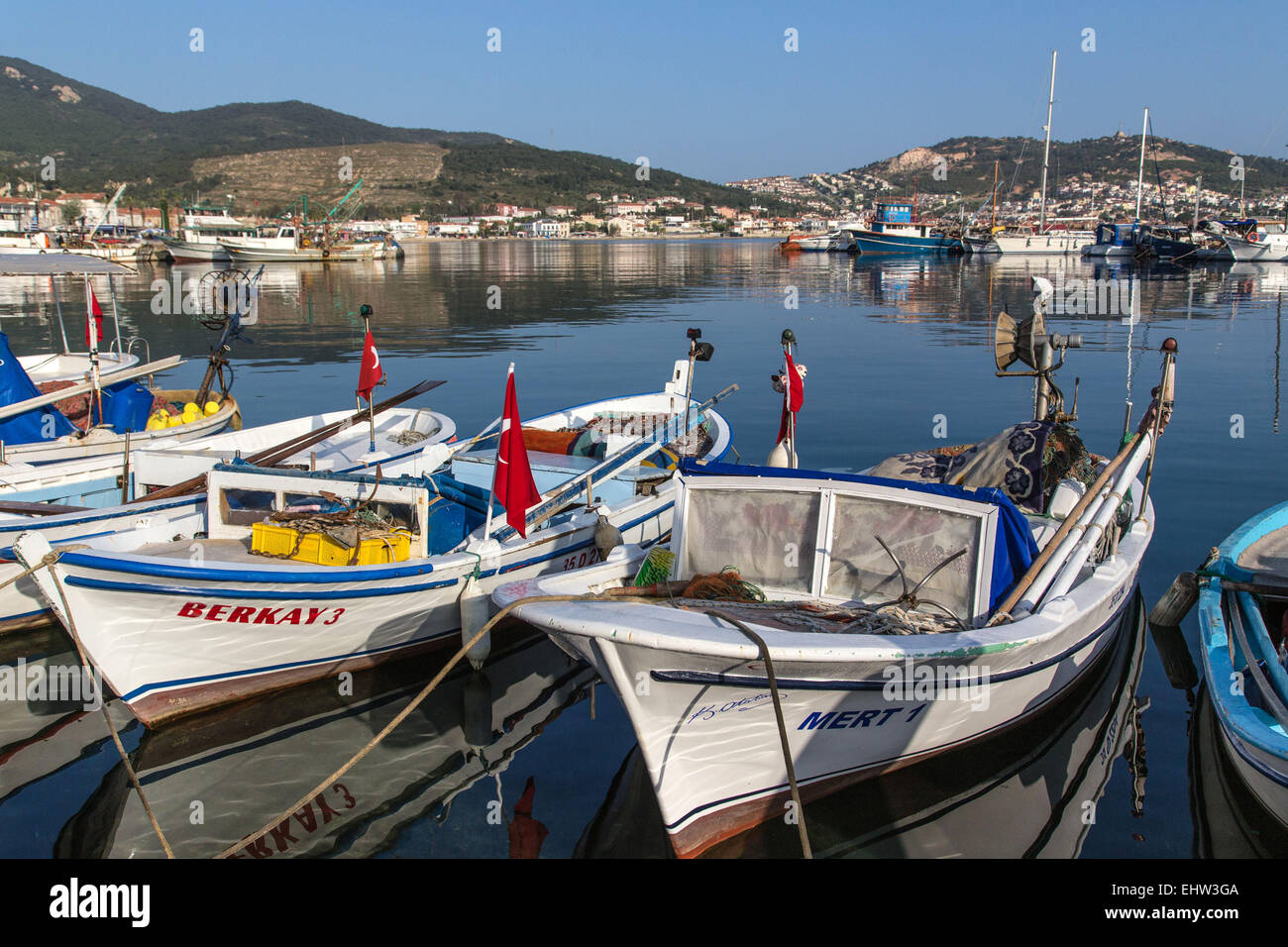 La Riviera d'olive, sur la mer Egée, en Turquie Banque D'Images