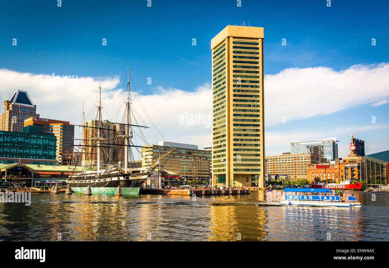 L'Inner Harbor, Baltimore, Maryland. Banque D'Images