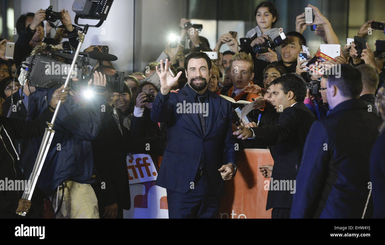 Festival International du Film de Toronto (TIFF) - "Le Faussaire" - Premiere avec : John Travolta Où : Toronto, Canada Quand : 13 mai 2014 Banque D'Images
