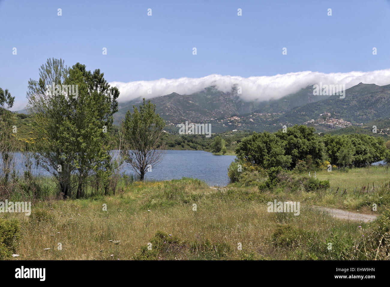 Lac de Padula, lac de Padula, Oletta, Corse Banque D'Images