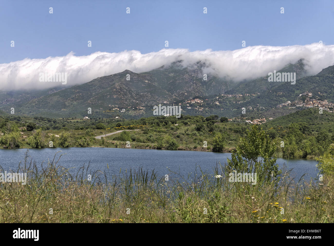 Lac de Padula, lac de Padula, Oletta, Corse Banque D'Images