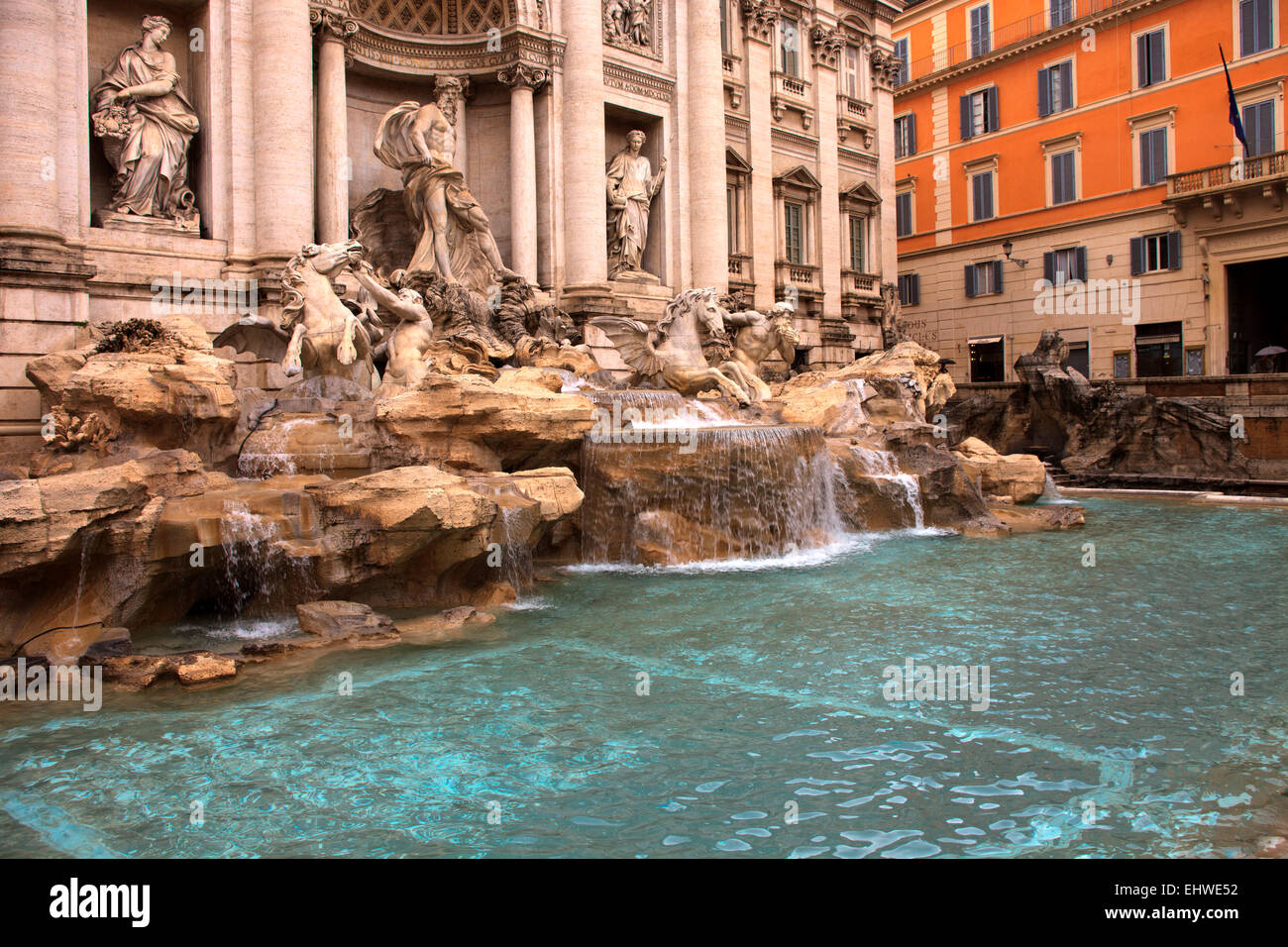 Fontana di Trevi, Rome, Italie. Banque D'Images
