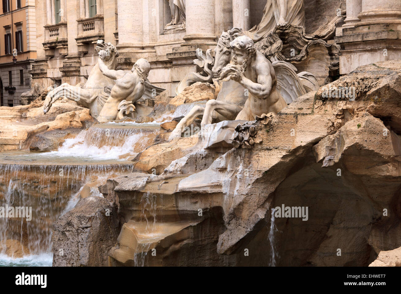 Fontana di Trevi, Rome, Italie. Banque D'Images