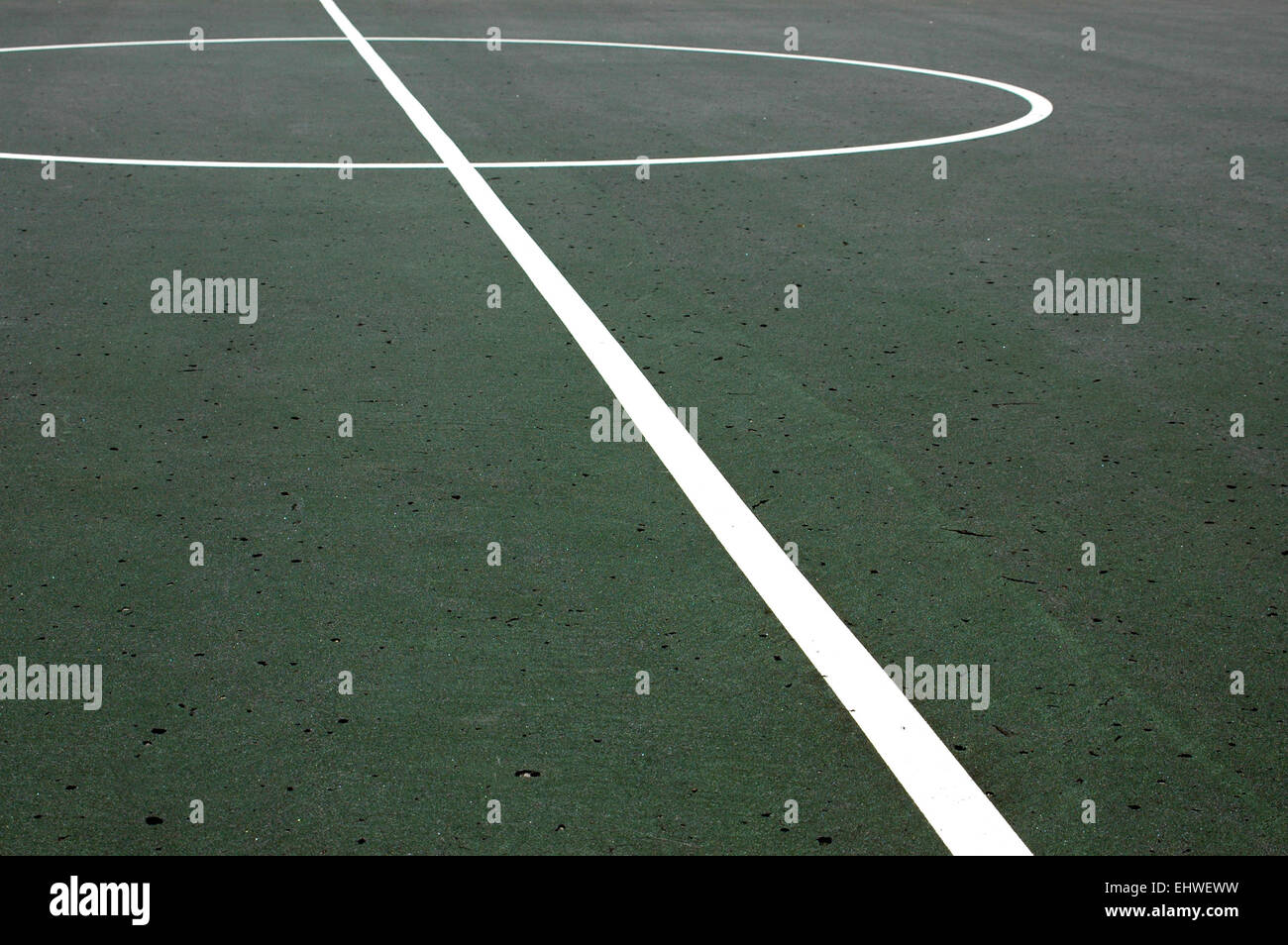 Image sport des lignes sur un terrain de basket-ball Banque D'Images