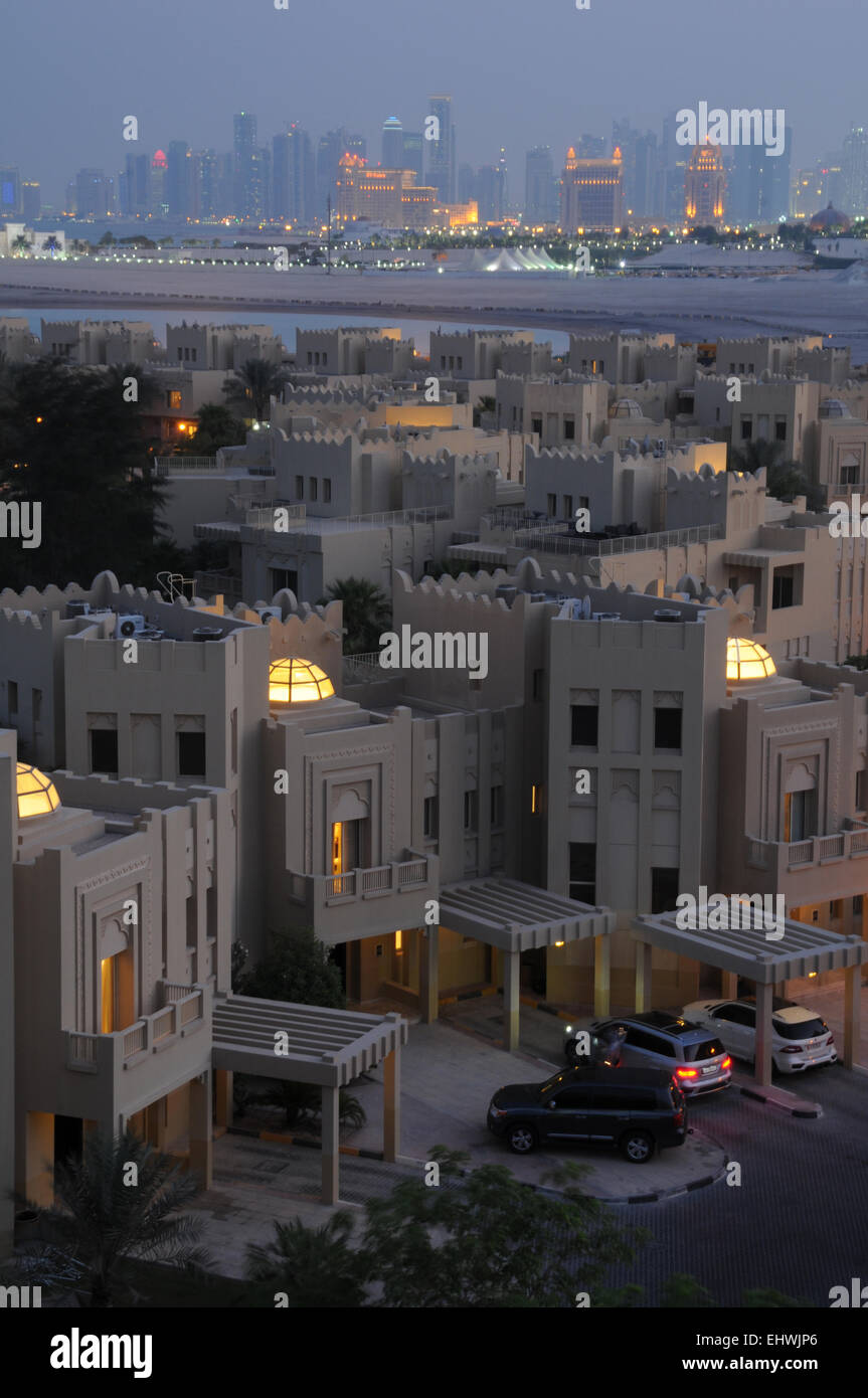 Grand Hyatt Village, ville, Doha, Qatar. Moyen Orient Banque D'Images