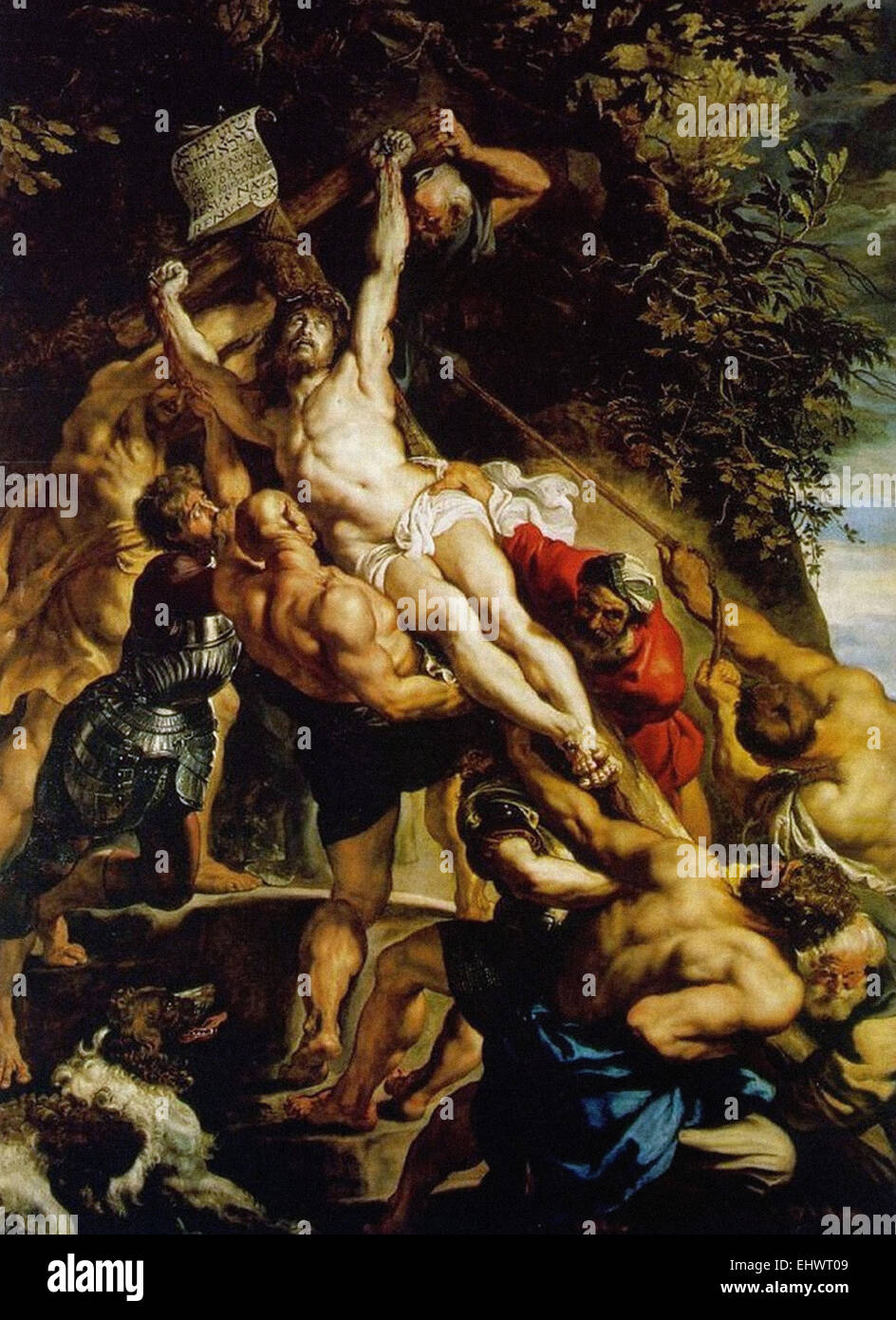 Peter Paul Rubens l'élévation de la Croix Banque D'Images