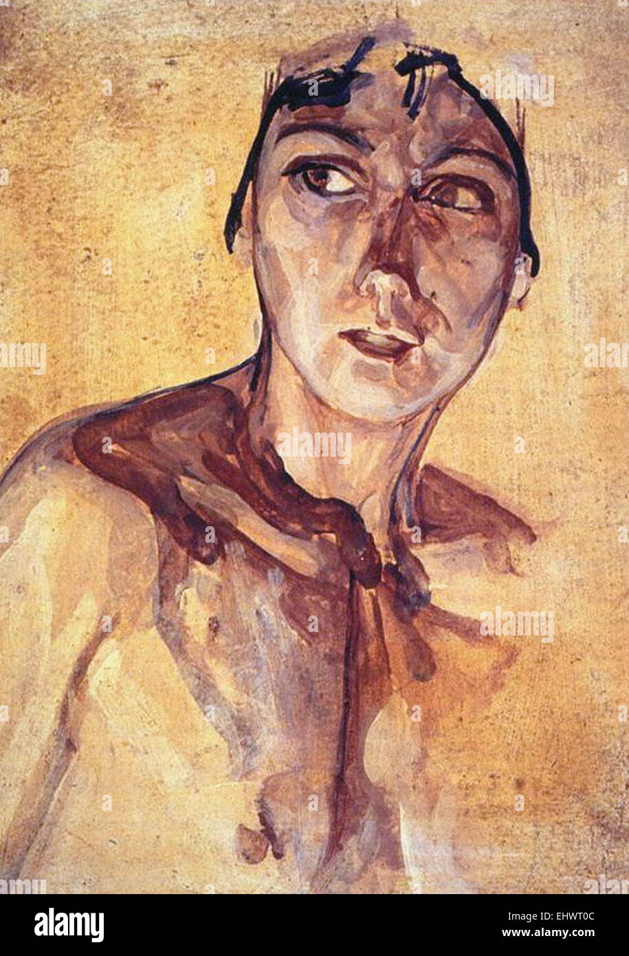 Henry Ossawa Tanner Chef d'une fille de Jérusalem (femme de l'artiste) Banque D'Images