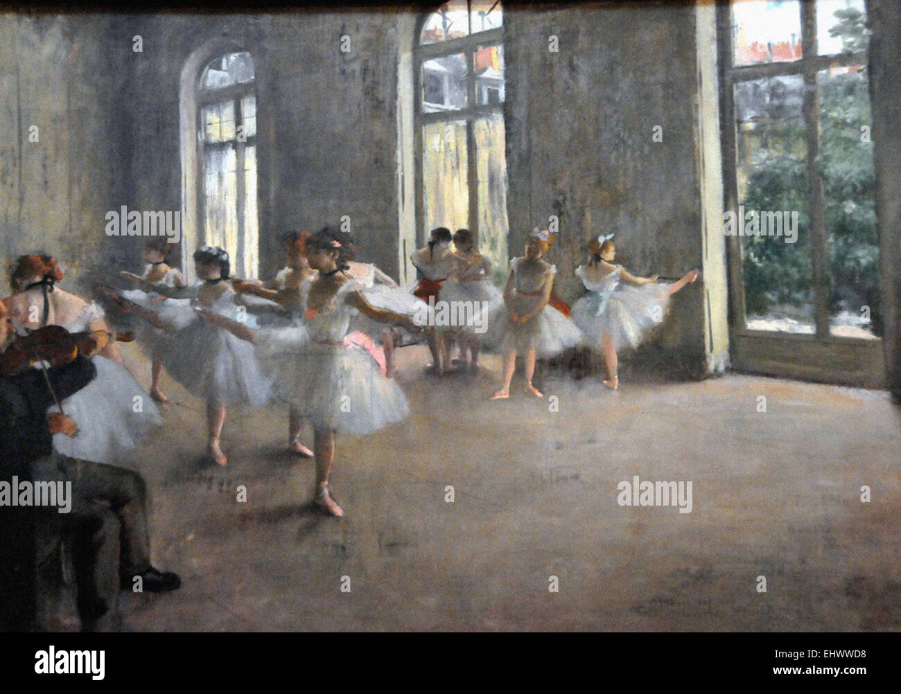 La répétition d'Edgar Degas Banque D'Images