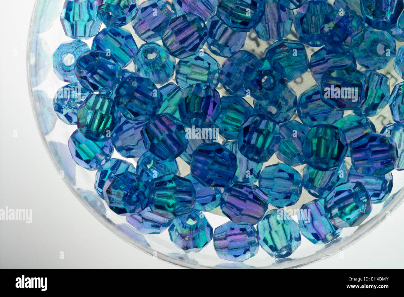 Perles de verre translucide Banque D'Images