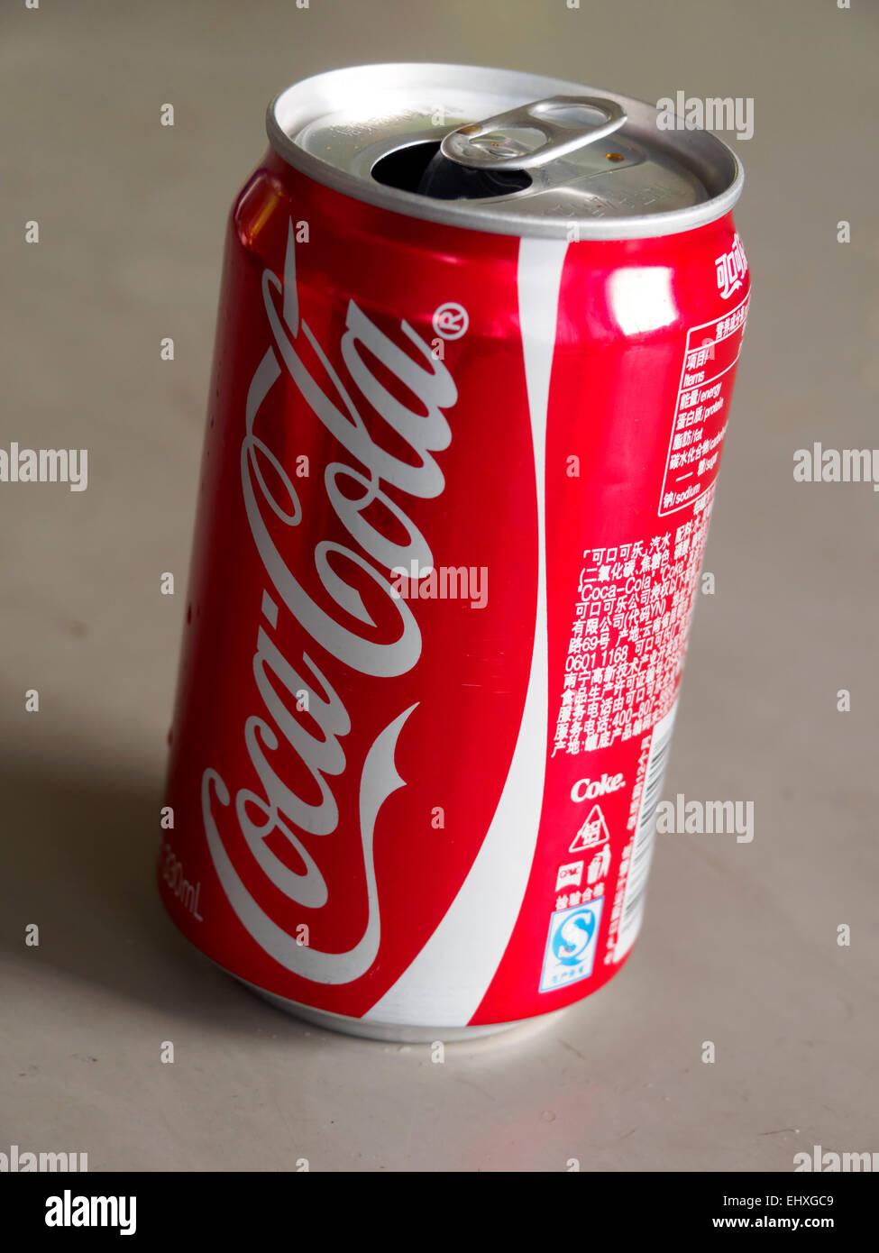 Coca-Cola chinois peuvent Banque D'Images